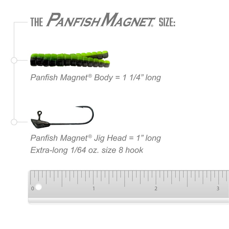 Trout Magnet 82 Piece Panfish Magnet Kit, with A Longer Shad Dart Hook, Includes 70 Split Tail Grub Bodies, 12 Black Size 8 Mustad Hooks, Catches All Types of Fish - Image 5